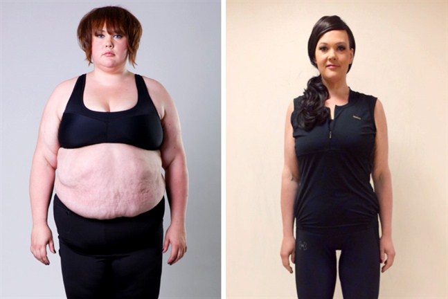 Under programmets gång tappade Sarah Forsberg 73,1 kilo vilket motsvarade nästan halva hennes kroppsvikt.