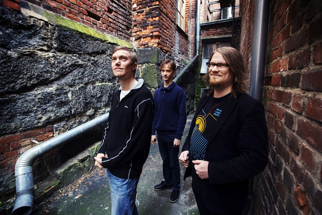 Joel Hietanen, Alexander Nybond och Sampo Rintanen utvecklar spel tillsammans.