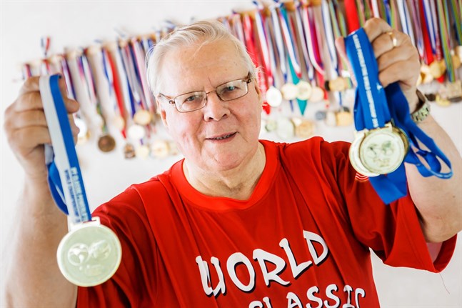Raimo Sandelin lade till ännu en guldmedalj i sin digra samling.