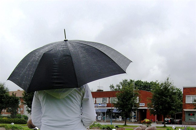 Regnväder.