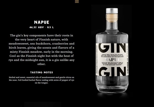 Storkyrobolaget har nått framgång med den gin som ursprungligen döptes till Napue.