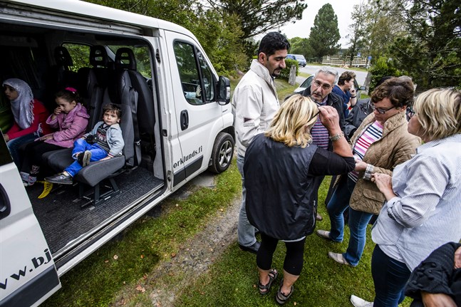 Syriska kvotflyktingar anlände till Terjärv hösten 2015.