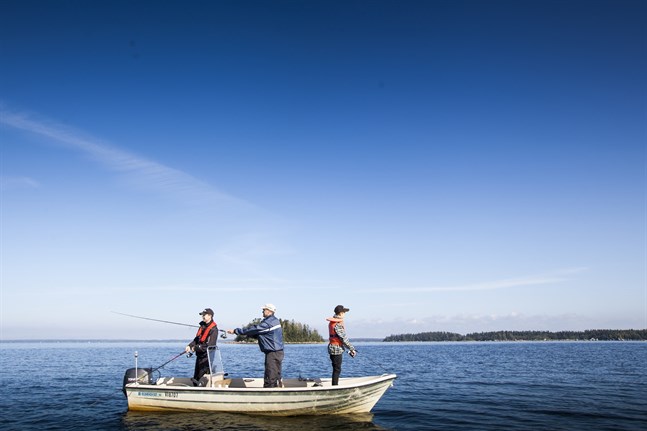 Gäddkastet är en stor fisketävling i Oravais.