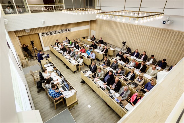 Kvällens möte då Kvevlax delgeneralplan godkändes hölls på distans.