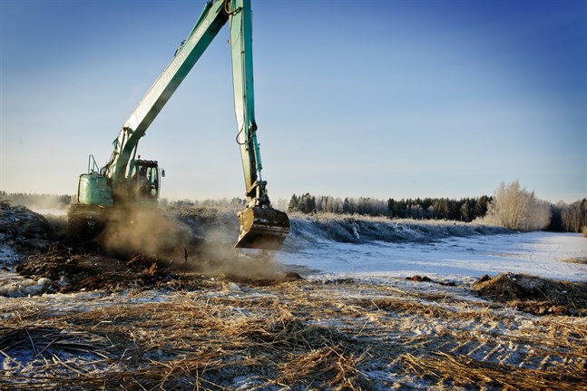 Muddringsarbetet i Toby pågick 2014–2018.