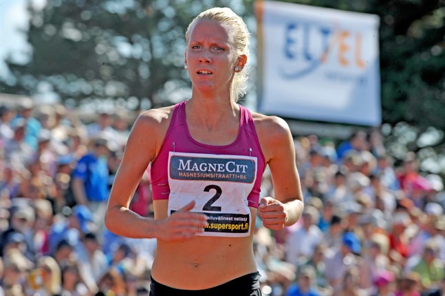 Sandra Eriksson har sent om sider fått medalj för sin insats 2013.