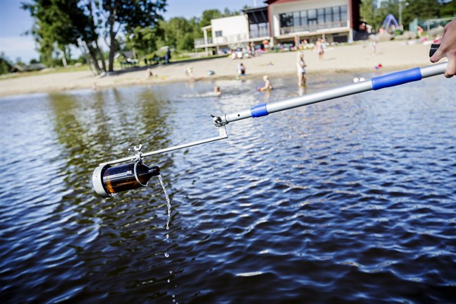Vattenproven från Vägvik badstrand har visat på för höga halter av tarmbakterier. Bilden är från en annan strand.