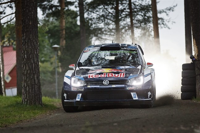 Jari-Matti Latvala under Jyväskylä-rallyt.