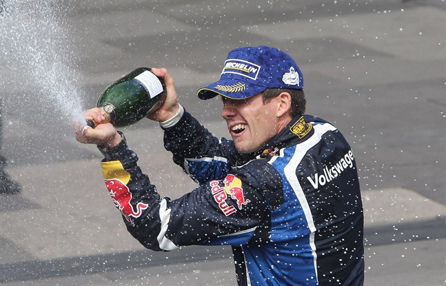 Sebastien Ogier firar sin trettiofemte seger i VM-serien.