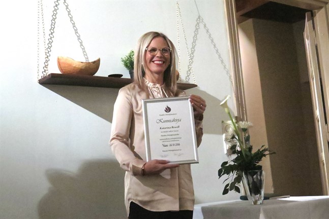 Katarina Rewell är årets företagarkvinna i Vasa.
