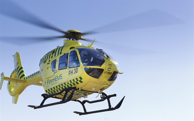 Läkarhelikopter.