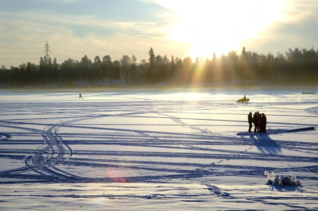 I Vasatrakten är snötäcket kring 40 centimeter djupt