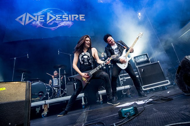 One Desire gav ut albumet "Midnight empire" tidigare i år, men tyvärr har bandet inte kunnat spela i Österbotten.