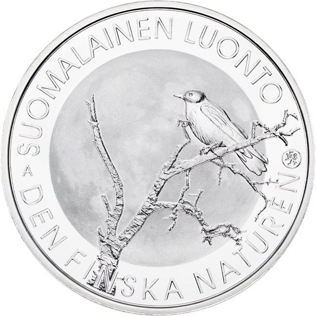 Den finska naturen fick ett jubileumsmynt på måndagen.