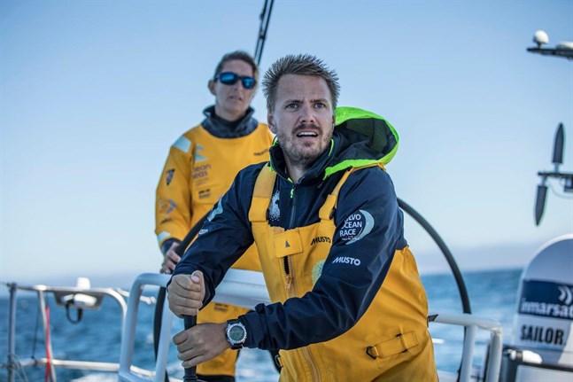 Svensken Martin Strömberg på Ocean Race-båten Turn the tide on plastic.
