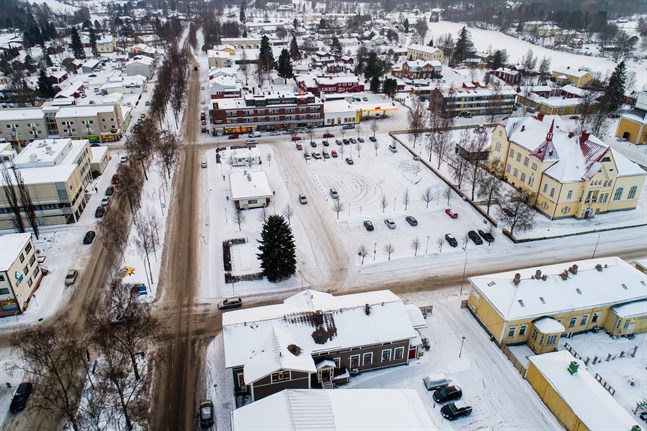Nykarleby centrum. Arkivfoto.
