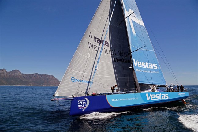 Dansk-amerikanska Vestas fick bryta fjärde etappen av Ocean Race efter en krock med en kinesisk fiskebåt där en man omkom. Arkivbild.