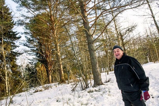 Sune Häggman, tillsammans med frun Eivor, är den största markägaren på Laxgrundet.