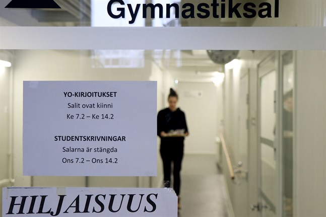 Abiturienterna vid Vaasan lyseon lukio övergår till distansundervisning inför hösten studentskrivningar.