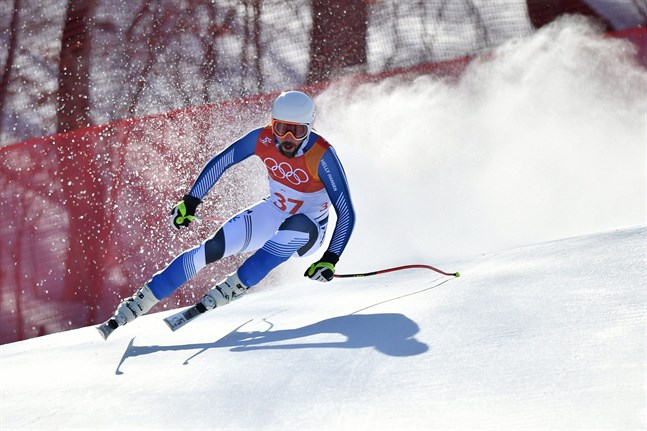 Andreas Romar blev tvåa i finländska mästerskapen i super-G.