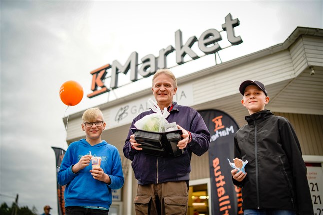 Jonas, Tom och Mats Lillas tyckte att den nya butiken var fräsch.