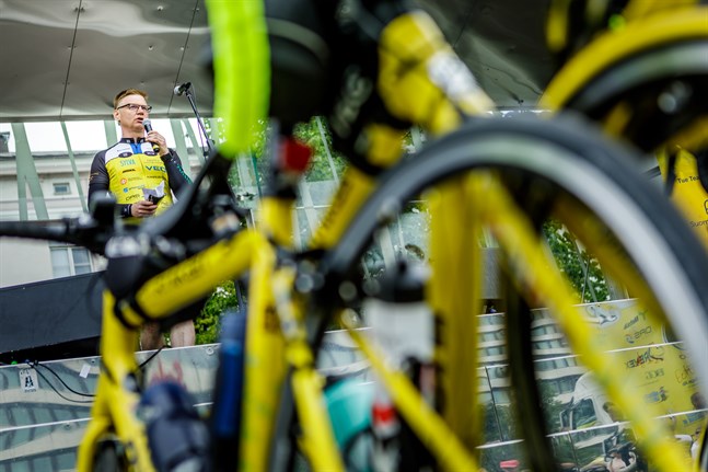 Jari Lemberg från Oravais cyklar för Team Rynkeby God Morgon Vaasa. Han är inte speciellt besviken över beslutet, eftersom det kommer en ny chans nästa år.