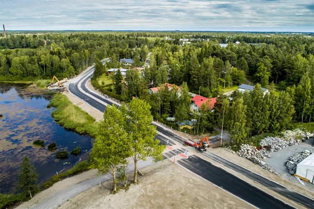 Pohjolagatans förlängning vid Infjärden.