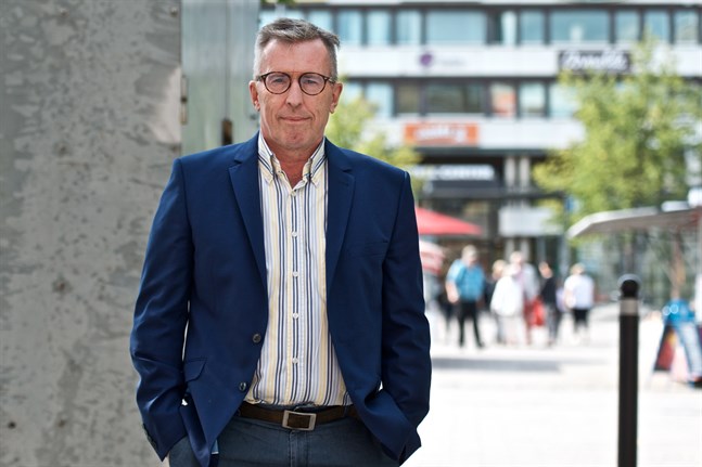 Christoffer Wiik leder projektet Lålax vindkraftspark.