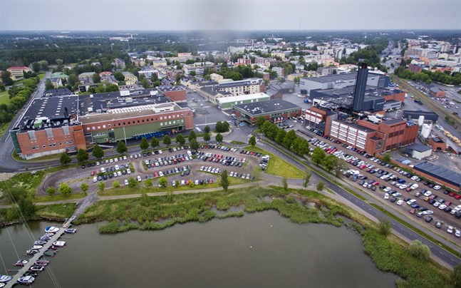 Wärtsiläs fabrik vid Metviken i Vasa.