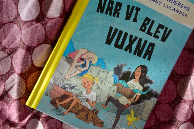 Jenny Lucander har gjort de skojiga illustrationerna till Minna Lindebergs upptempotext.