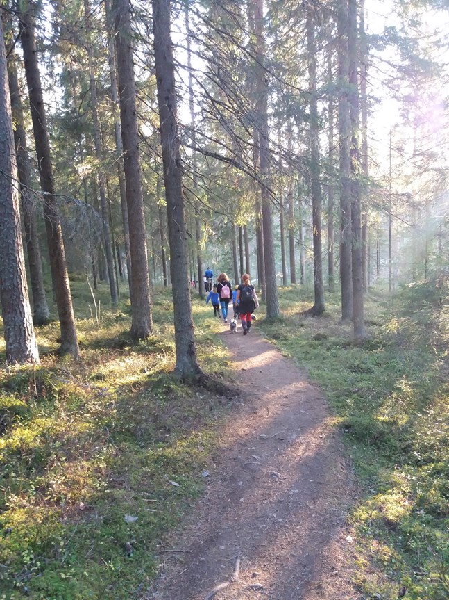 Kortjärvi naturstig lockar 4 000 besökare per år. Nu är byborna oroliga för hur det ska bli om stamvägen dras i närheten och så att den korsar stigen på två ställen.