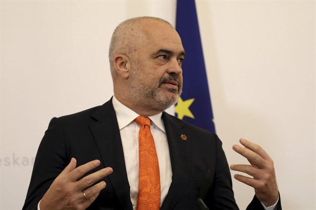 Albaniens premiärminister Edi Rama. Arkivbild.