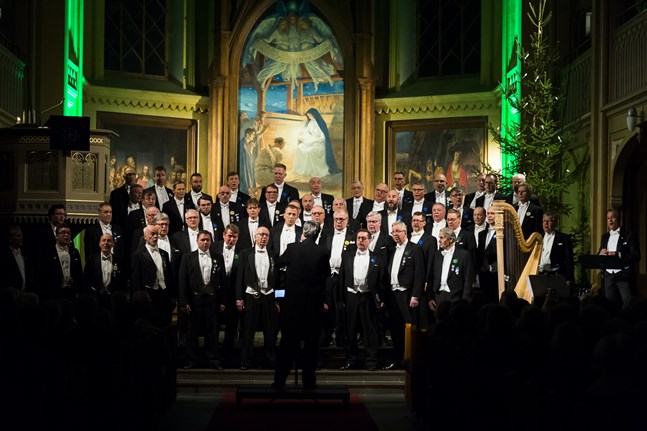 Wasa sångargille bjöd på julkonsert på fredagen.