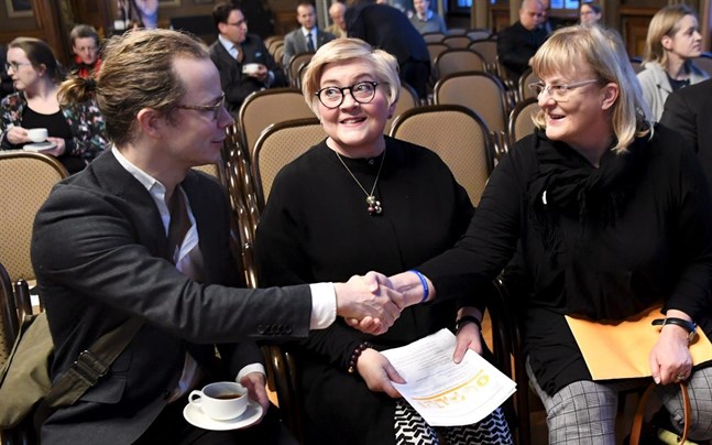 Ohto Kanninen, Anu Vehviläinen och Pirkko Mattila.
