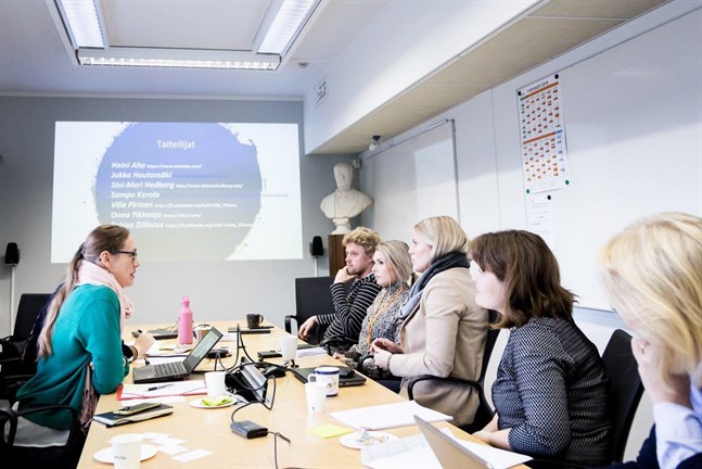 IRM-Tool projekt och Centret för konstfrämjande besöker Meyer Åbo 25 oktober 2018 för att hjälpa till att välja rätt utmaningar för processen.