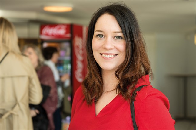 Janina Svahn var maskörsassistent under inspelningen av "Blinkers".