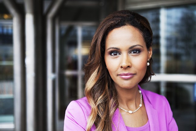 Katarina Sandström, nyhetsankare på SVT:s Rapport, tvingades avbryta torsdagens nyhetssändning. Arkivbild.