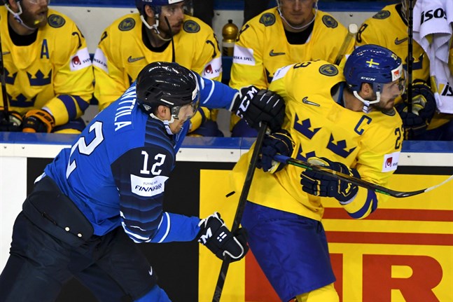 Marko Anttila jagade, tacklade och bökade mot Oliver Ekman-Larssons Sverige – och gjorde ett monumentalt mål.