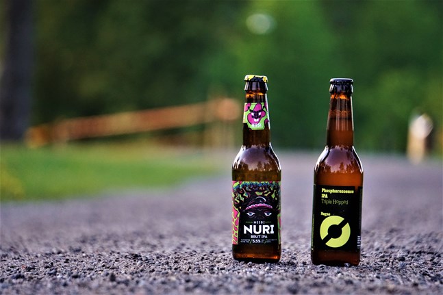 Hiisi – Nuri, Brut IPA och Nogne O – Phosphorescence IPA.