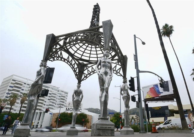 Marilyn Monroe-statyn på toppen av "Four ladies of Hollywood" blev stulen tidigare i veckan. Nu har en 25-årig man arresterats för brottet. Arkivbild.
