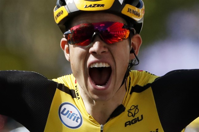 Belgiska Wout van Aert vann tionde etappen i Tour de France.