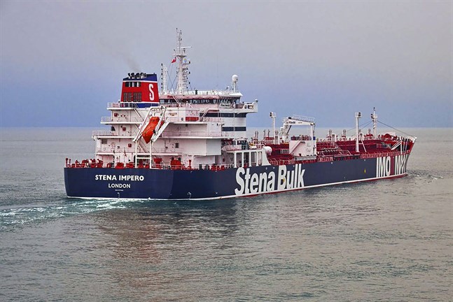 Stena Impero, ägt av det svenska rederiet Stena Bulk, har konfiskerats av Iran. Arkivbild.