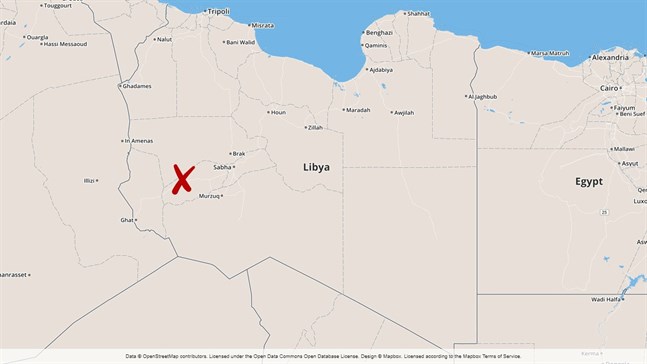 Libyens största oljefält Sharara står still.