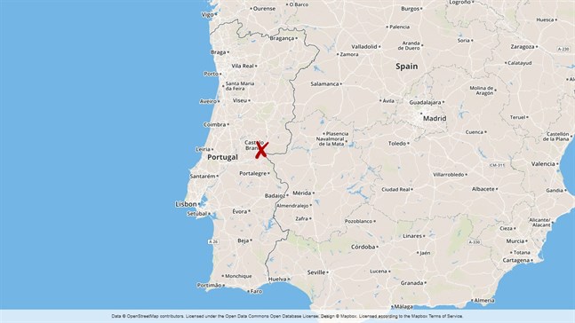Skogsbränder härjar i Castelo Branco i centrala Portugal. Militär är på väg för att bistå brandkåren.