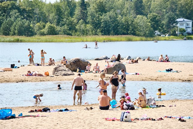 Värmeböljan har anlänt till Österbotten.