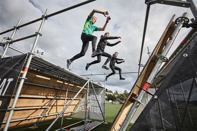 Victor Lövdal, Joakim Träskelin och Tobias Sax är redo för Toughest som ordnas i helgen.