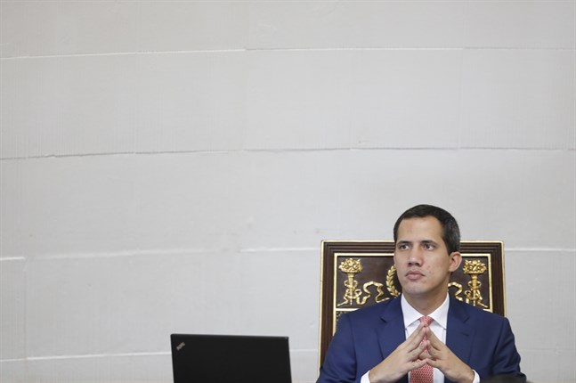 Juan Guaidó, oppositionsledare och självutnämnd president i Venezuela. Arkivbild.