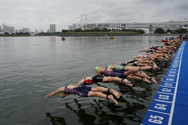 För hög bakteriehalt i OS-staden Tokyos vatten stoppade simdelen i paratriathlon. Arkivbild.