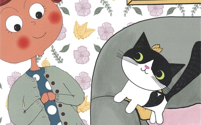 Yvonne Granqvist Schultz har skrivit en bok om hur farmor lärde känna katten Miss Li.