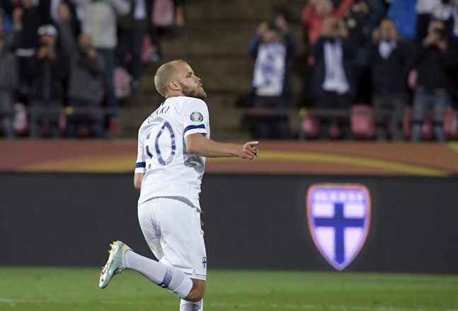 Teemu Pukki blev än en gång matchvinnare för Finland.